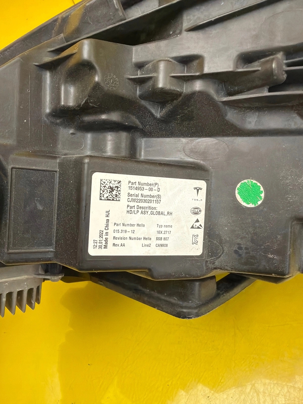light right front Tesla Model 3 Y Lift Full Led 1514953-00-D