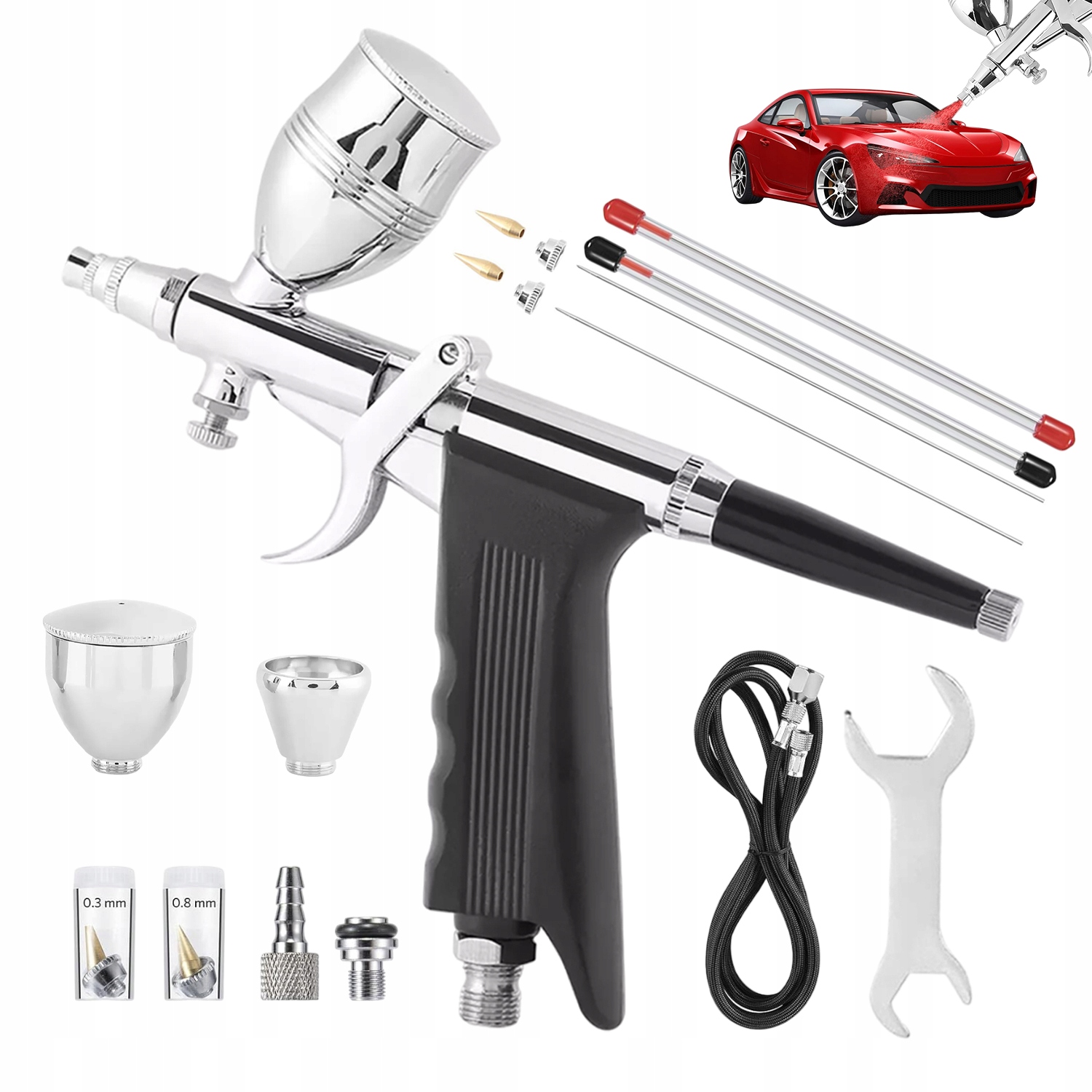 Sada Aerografu, Přenosná Kompresorová Pistole Pro Zdobení Dortů