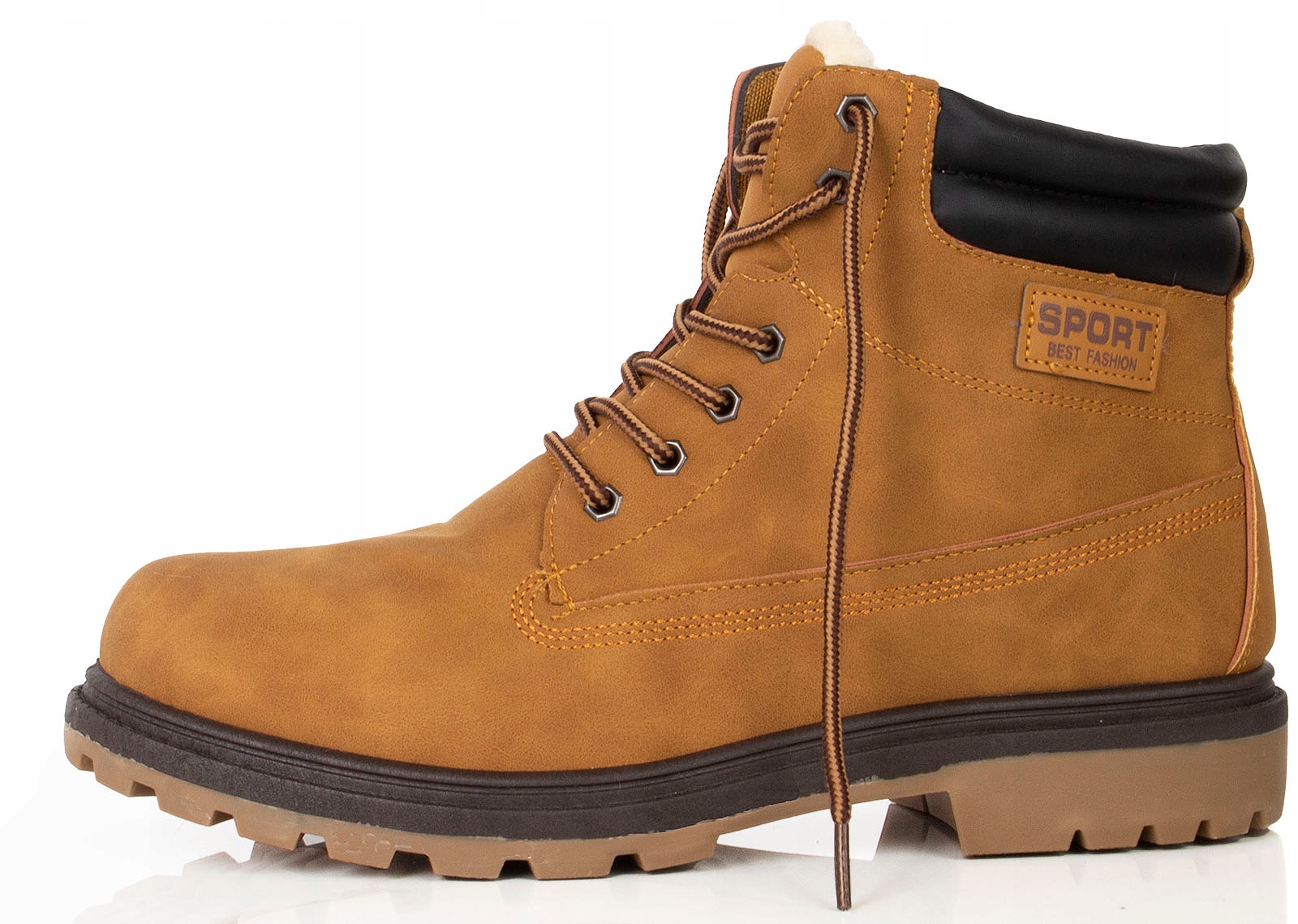 7804 CAMEL BOTKI TRAPERY MĘSKIE OCIEPLANE 42 Rozmiar 42