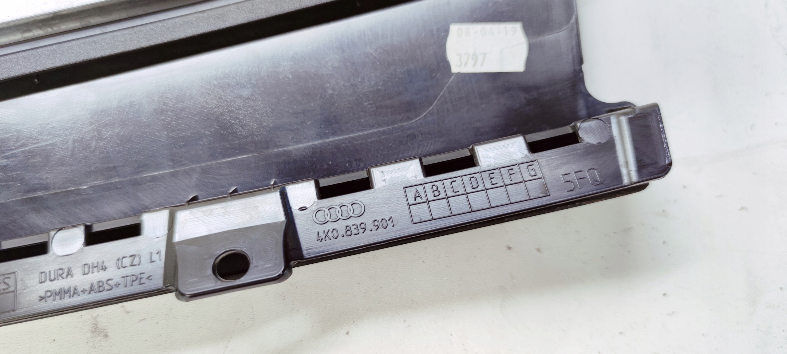 pillar trim left rear part AUDI A6 C8 4K0839901