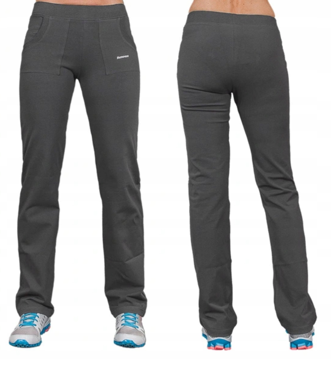 Sportowe Spodnie Dresowe Damskie Dresy Treningowe Rennox 101 XL/32 stalowe