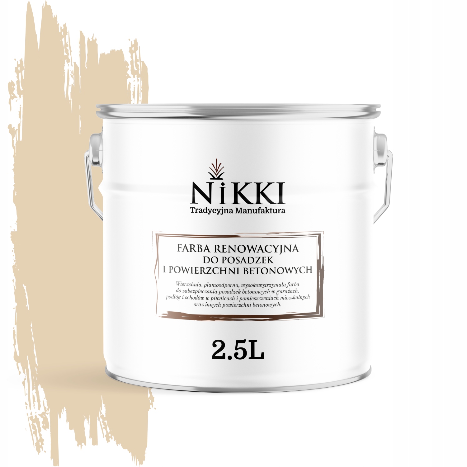 Farba Na Renováciu Betónových Podláh 2,5 L Krémovo Béžová RAL1015 Polomatná