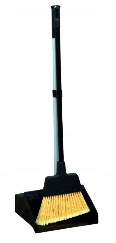 Levně Sada Na Zametání Lenochů, Kartáč S Lopatkou Na Tyči, Otevřená, Bílá