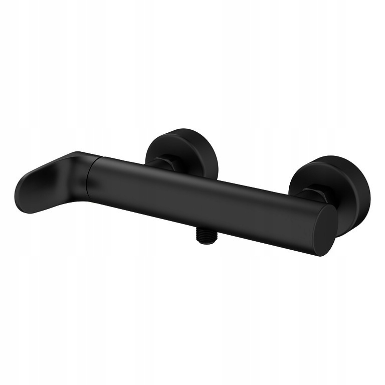 Nástenná sprchová batéria Inverto, páka, čierna zlatý držiak (S951-2