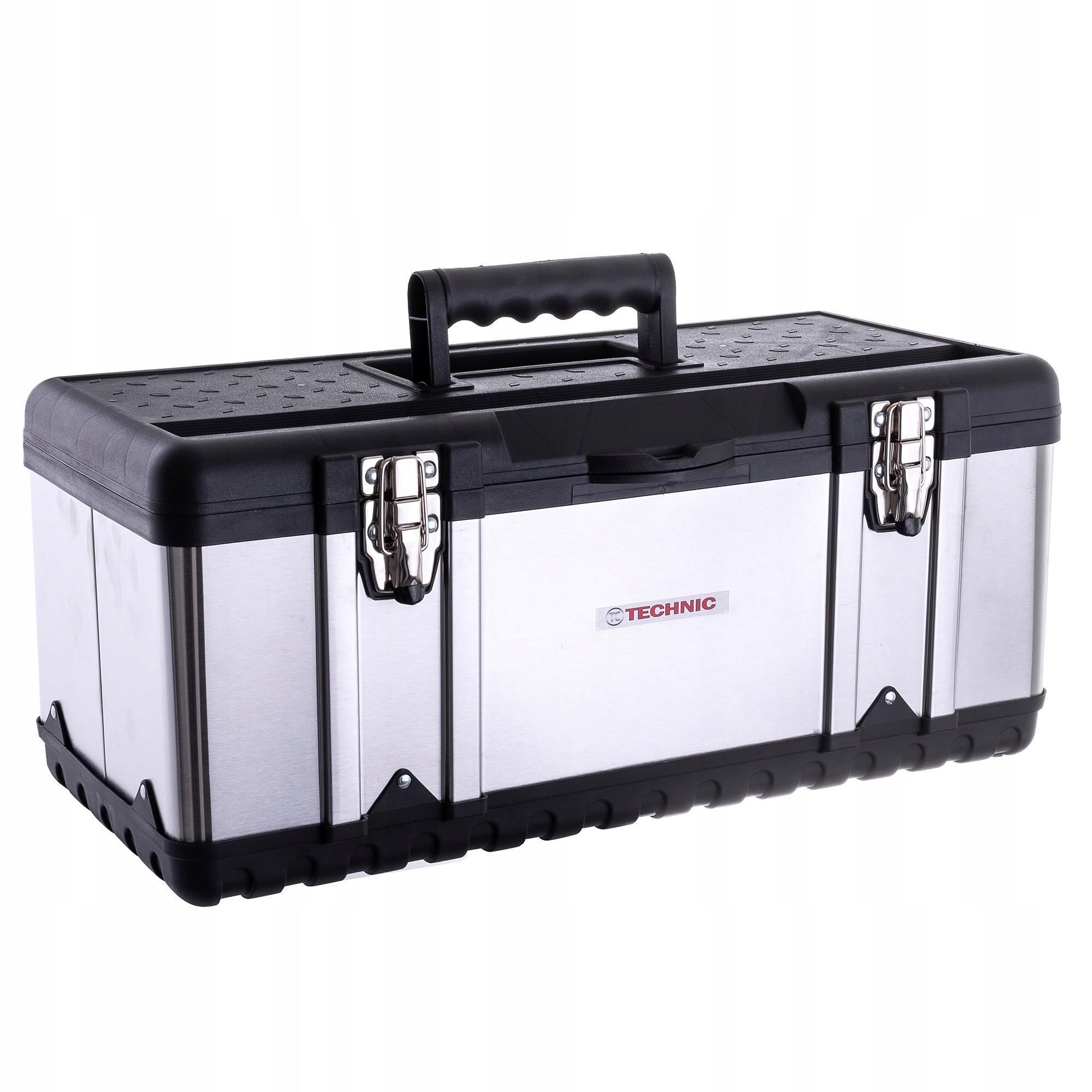 

Duża Skrzynka Narzędziowa Metalowa 57cm Nierdzewka