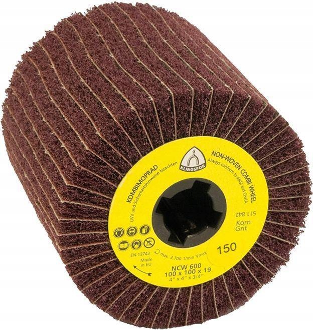 Lamelový kotouč s vložkou NCW600 K150 100x100x19 mm Klingspor