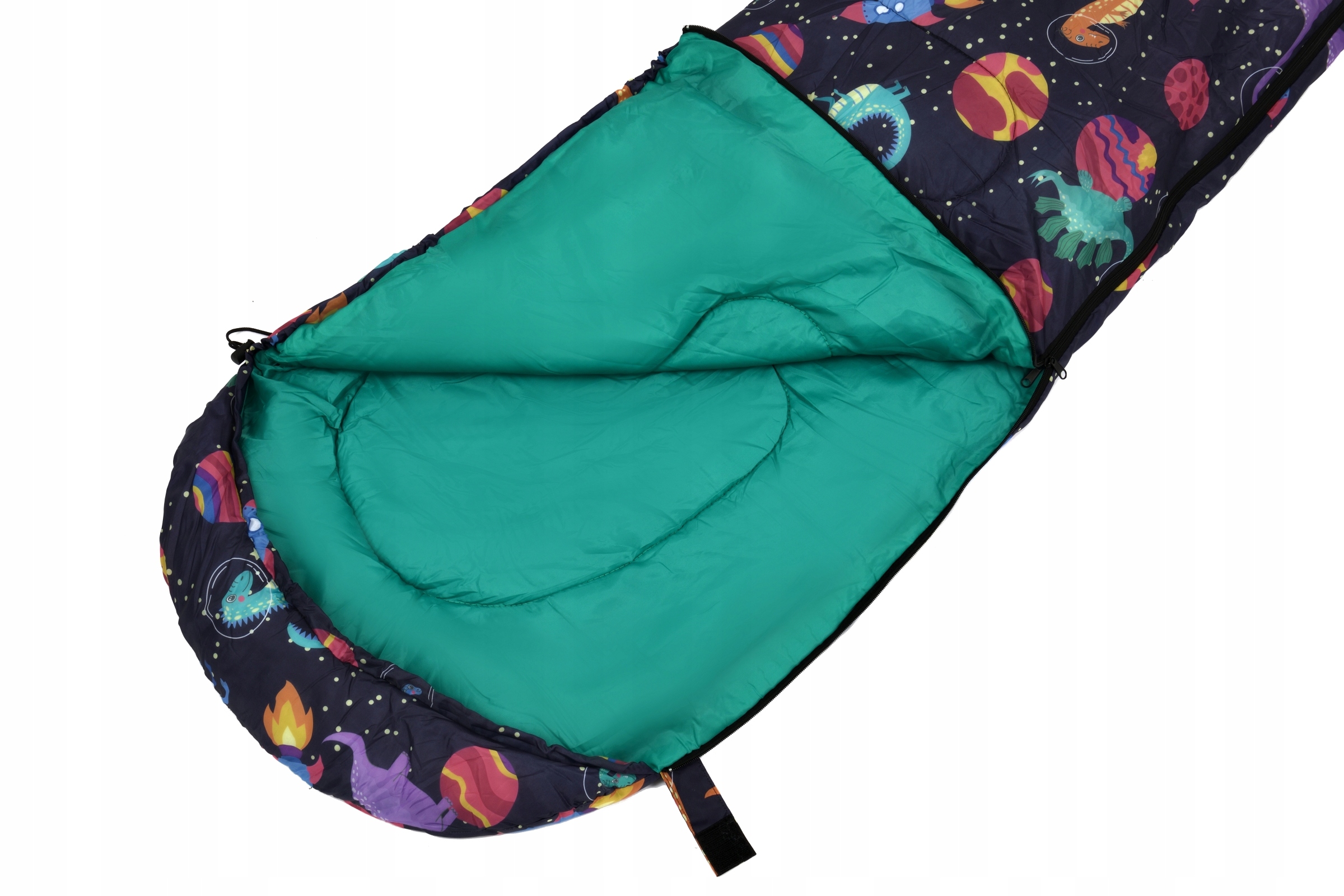 Śpiwór dla dzieci dziecięcy turystyczny mumia Majestic Sport 170x60 cm Model Spacey