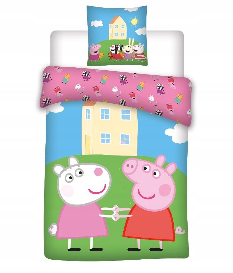 

Pościel Bawełniana 100 X 135 CM Świnka Peppa