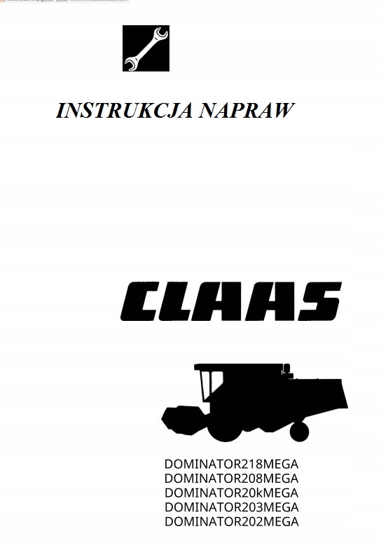 Instrukcja Napraw Claas 202, 203, 204, 208, 218 Pl