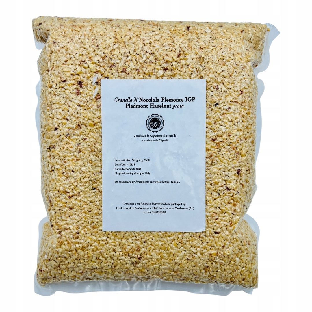 Levně Granella di Nocciola Piemonte Igp 2500 g – posypka z lískové ořechy