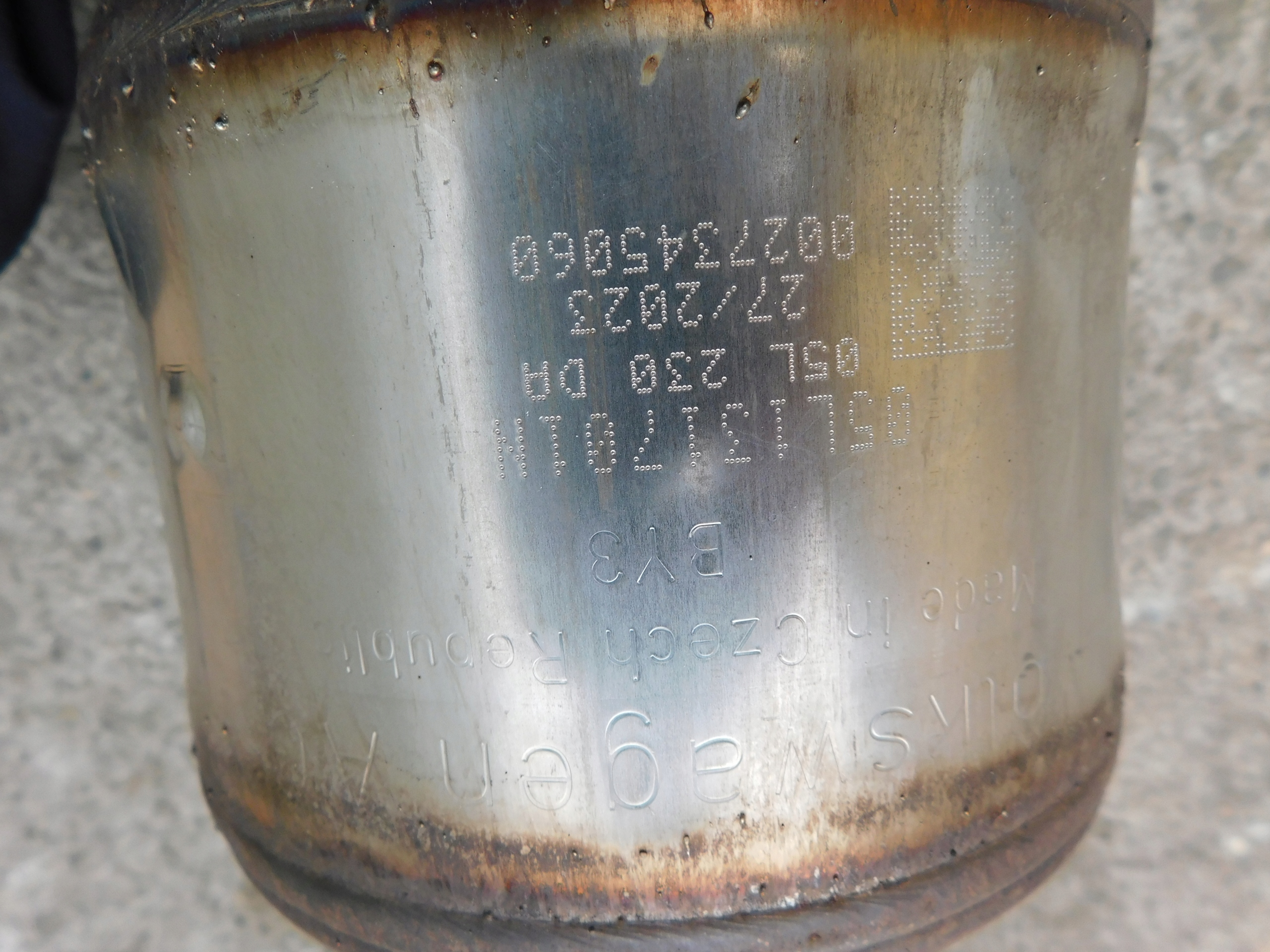 pipe catalyst regulator of intake Audi Q3 II 83A OEM
