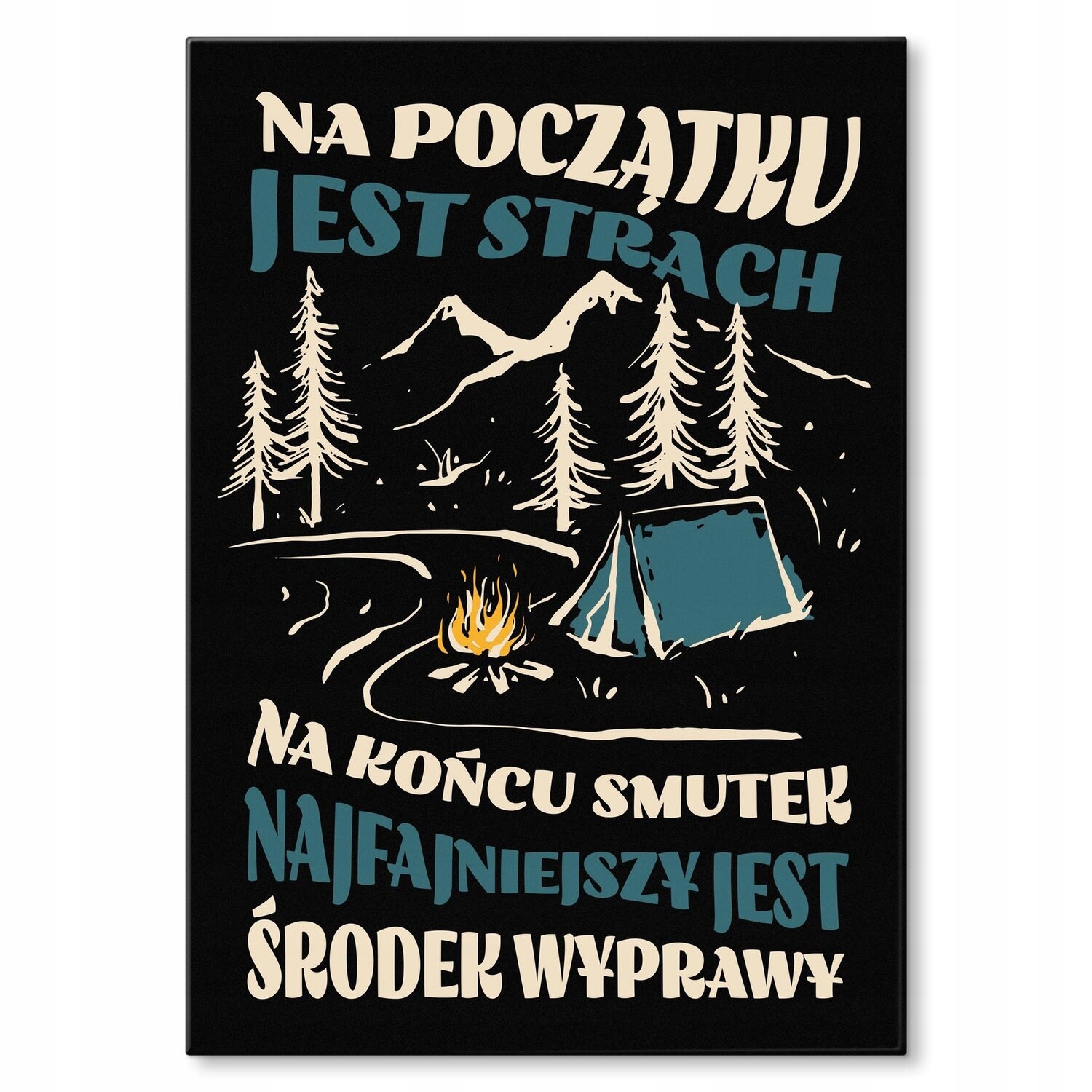 Kovový plakát Výprava Bivak Szyld Plech 30 x 42 cm Dárek