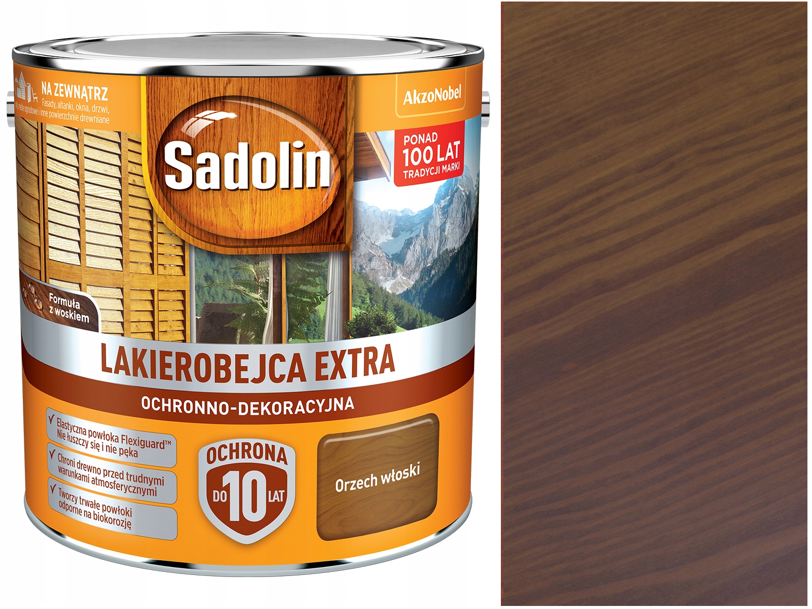 

Sadolin Lakierobejca Extra Orzech Włoski 5L