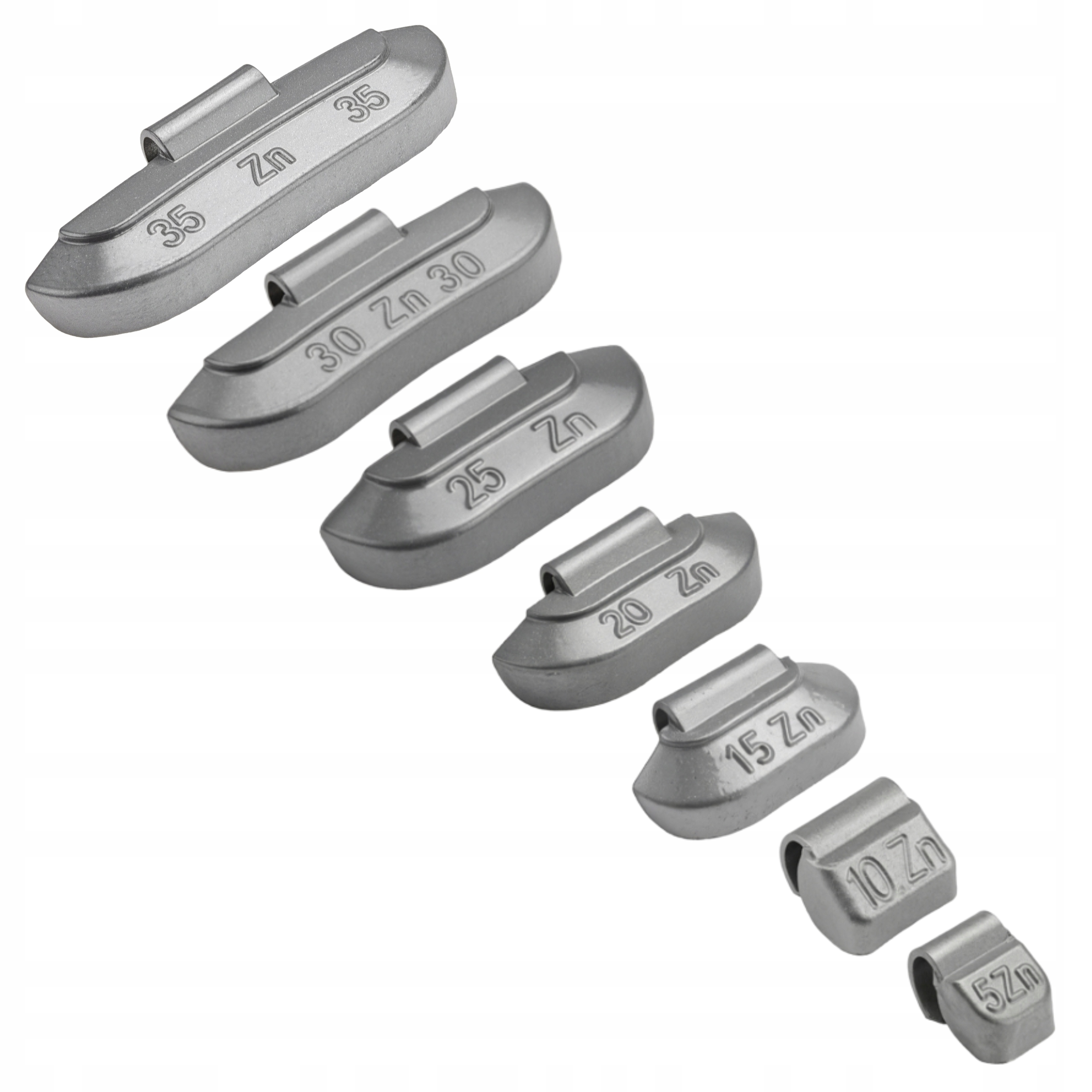 Sada Zinkových Závaží Pro Ocelové Ráfky Stix 5-35 g 350 ks