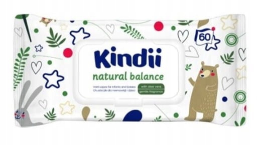 CHUSTECZKI NAWILŻANE KINDII 60SZT KLIPS