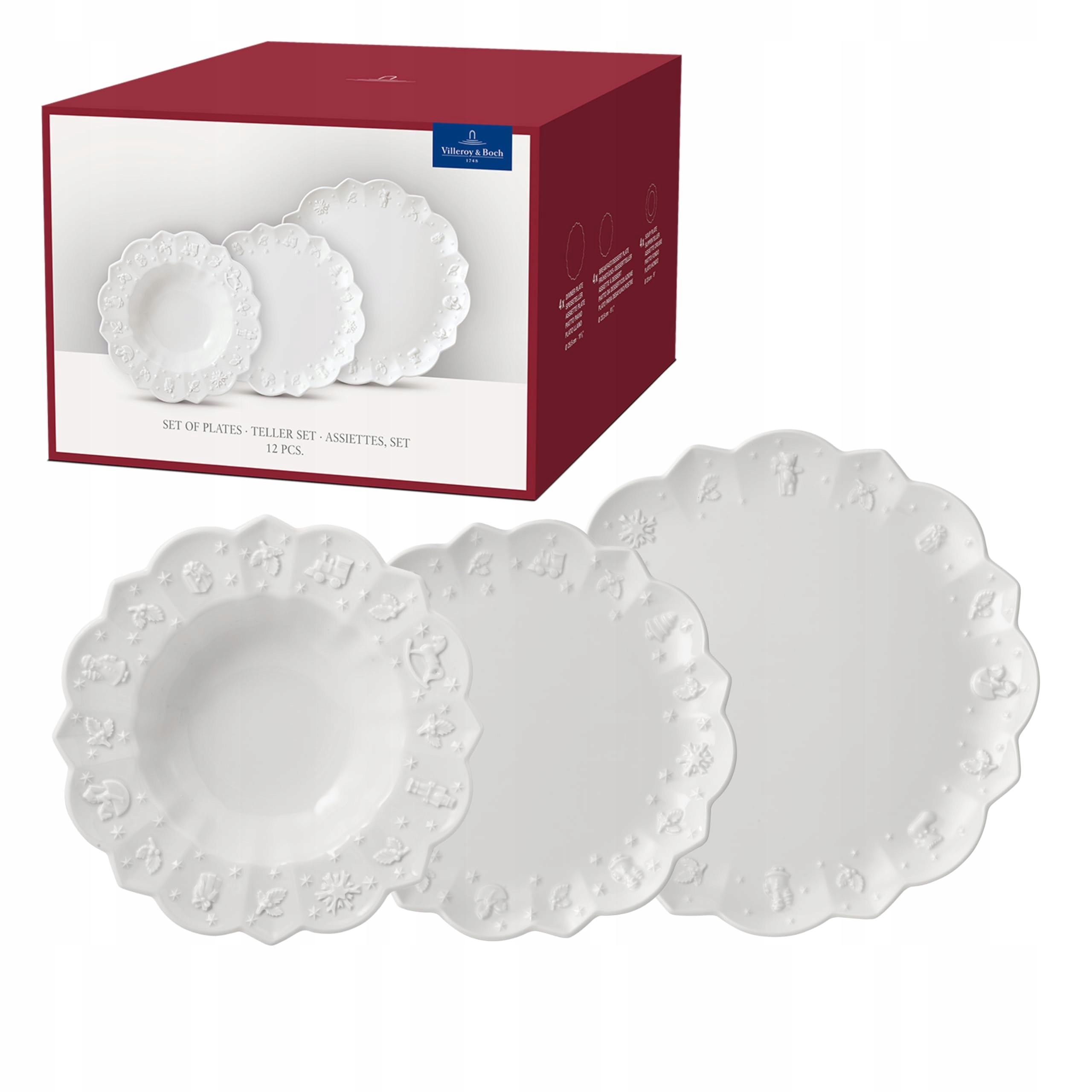 Villeroy & Boch 12-dielna súprava riadu Toy's Delight, biela