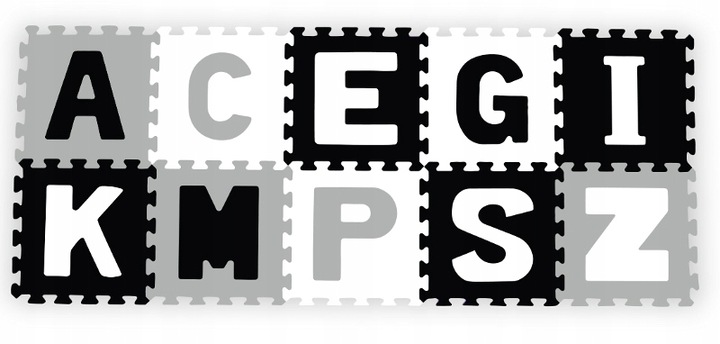 BABYONO PUZZLE PIANKOWE 10SZT LITERY