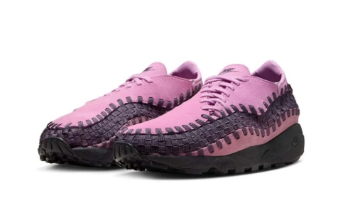 Nike Air Footscape Sportovní Růžové Boty S Černým Koženým Páskem 42 U1G