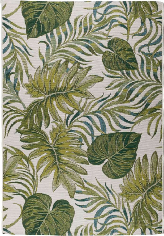 Koberec na balkon terasu Cappucino listy zelený 80x165 cm