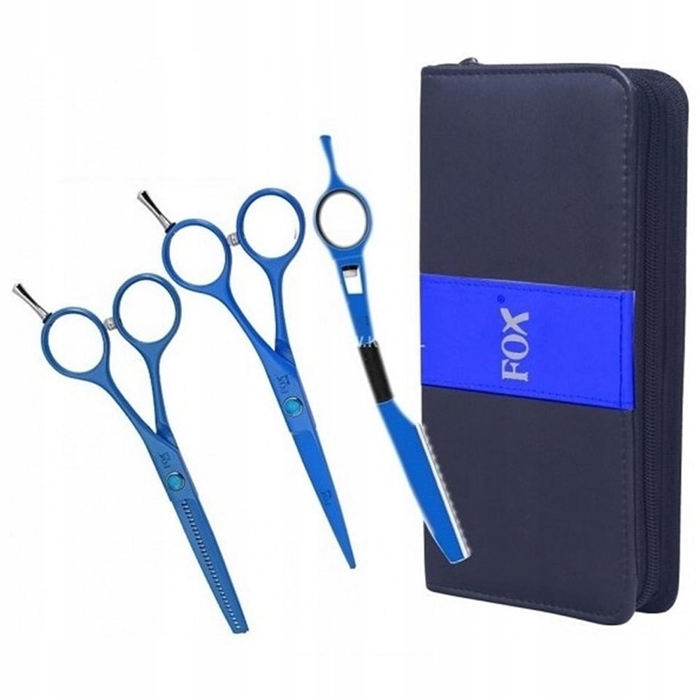 Sada Fox Color Blue: Nůžky Ředidlo Čínský Nůž