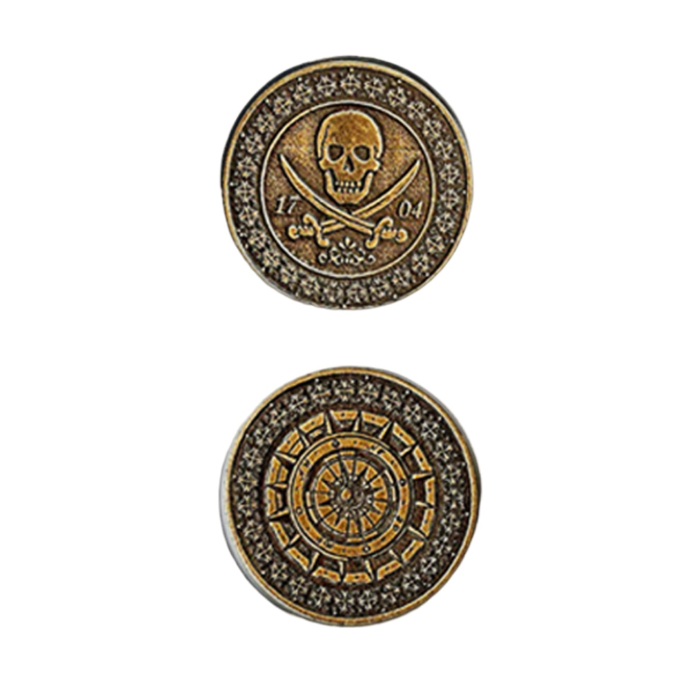 ZESTAW 12 PIRACKICH METALOWYCH MONET LARP RPG Producent Drawlab