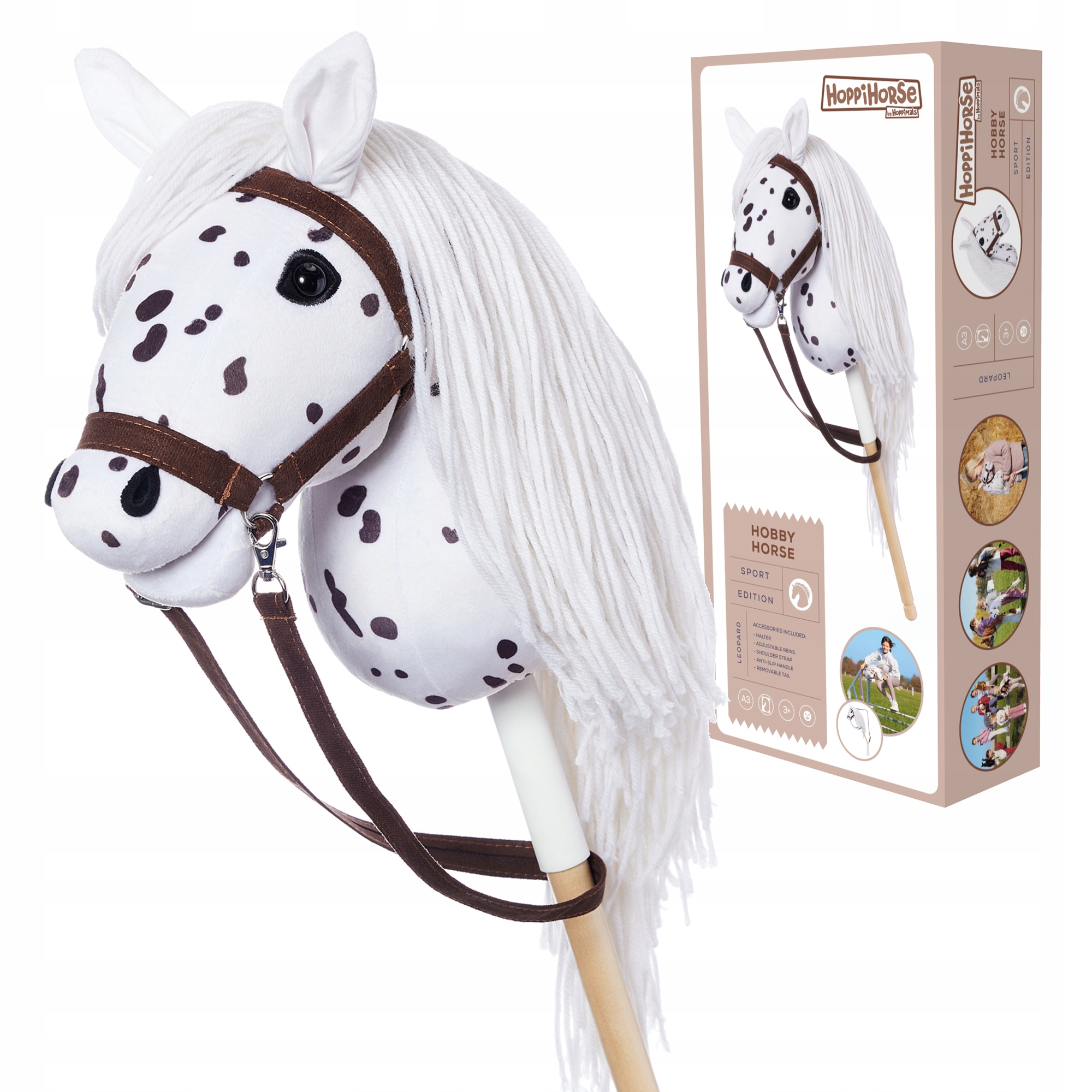 Hobby Horse A3 Koń na kiju Hoppihorse tarant| zestaw akcesoriów