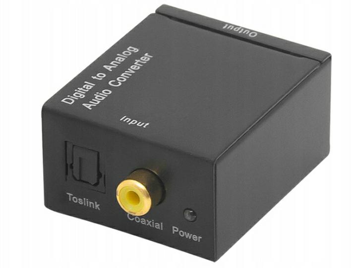 KONWERTER OPTYCZNY DAC COAXIAL TOSLINK RCA CINCH ZASILACZ UNIWERSALNY Model 91-200#