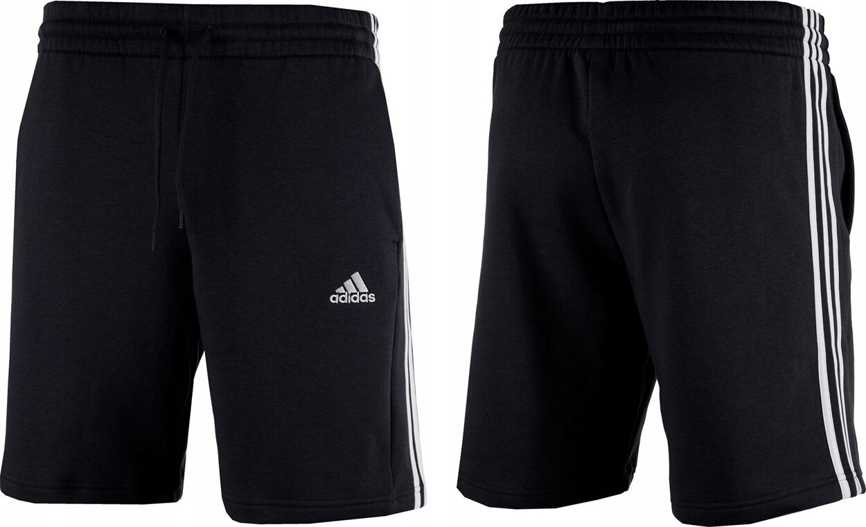 Kraťasy Adidas Essentials Fleece 3-STRIPES Černé IB4026 velikost M
