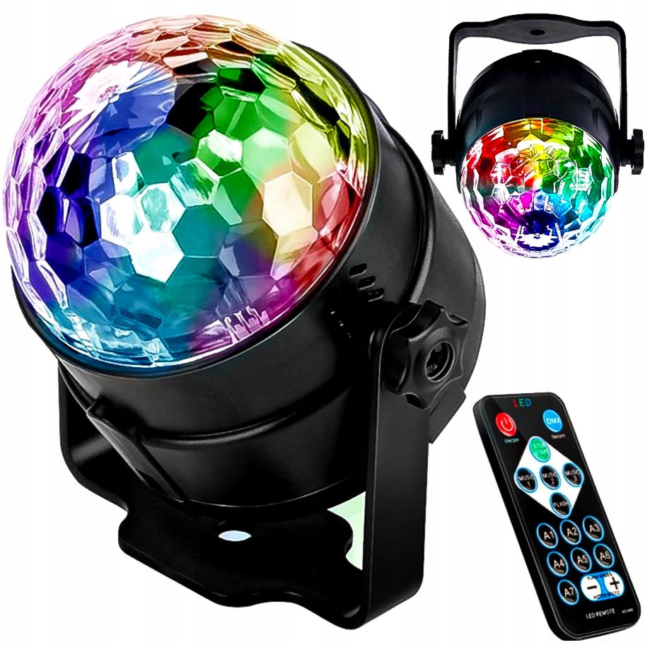 

Projektor Dyskotekowy Kula Disco Reflektor Led Rgb