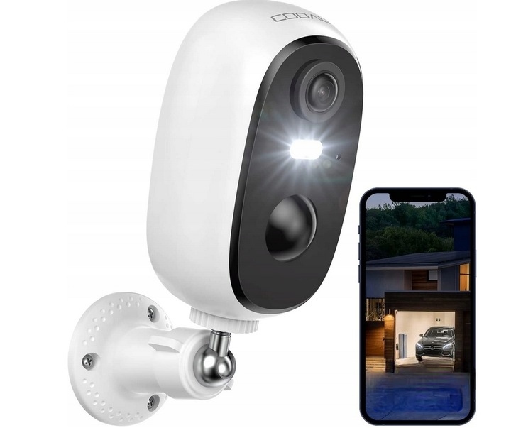 Kamera Cooau DC201 Otočná Wifi Monitoring 2K Vonkajšia Kamera Pro