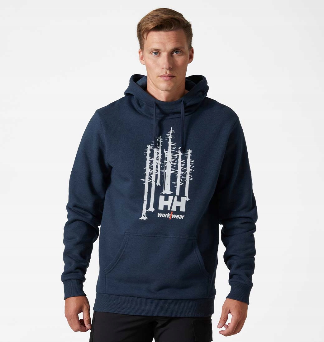 Mikina Helly Hansen Graphic Hoodie Navy Melange