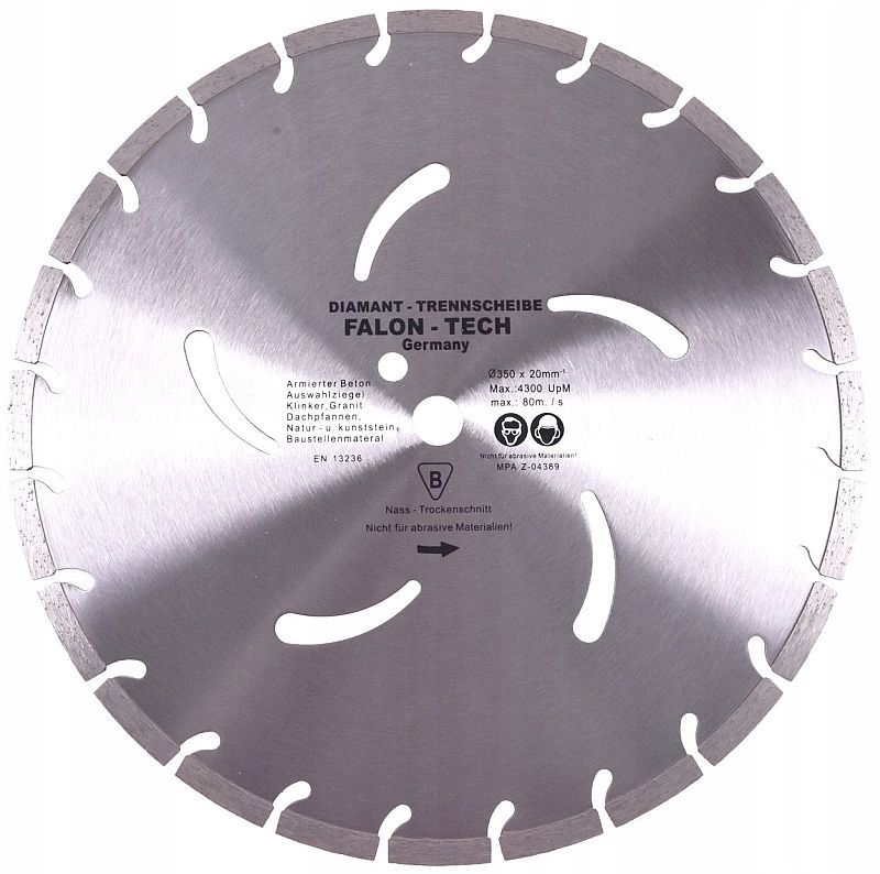 TARCZA 350 DIAMENTOWA SEGMENTOWA DO CIĘCIA BETONU