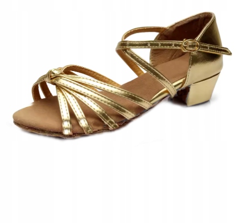 Buty Do Tańca R 31 Latino 20 CM Dziewczęce Złote 487