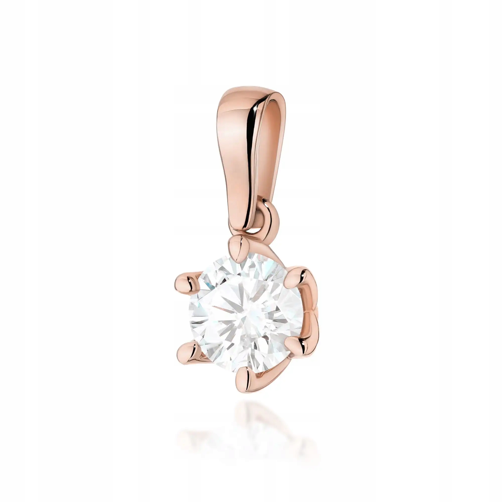 Přívěsek ze zlata 585 s diamantem růžové zlato je ideální jako dárek pro ni