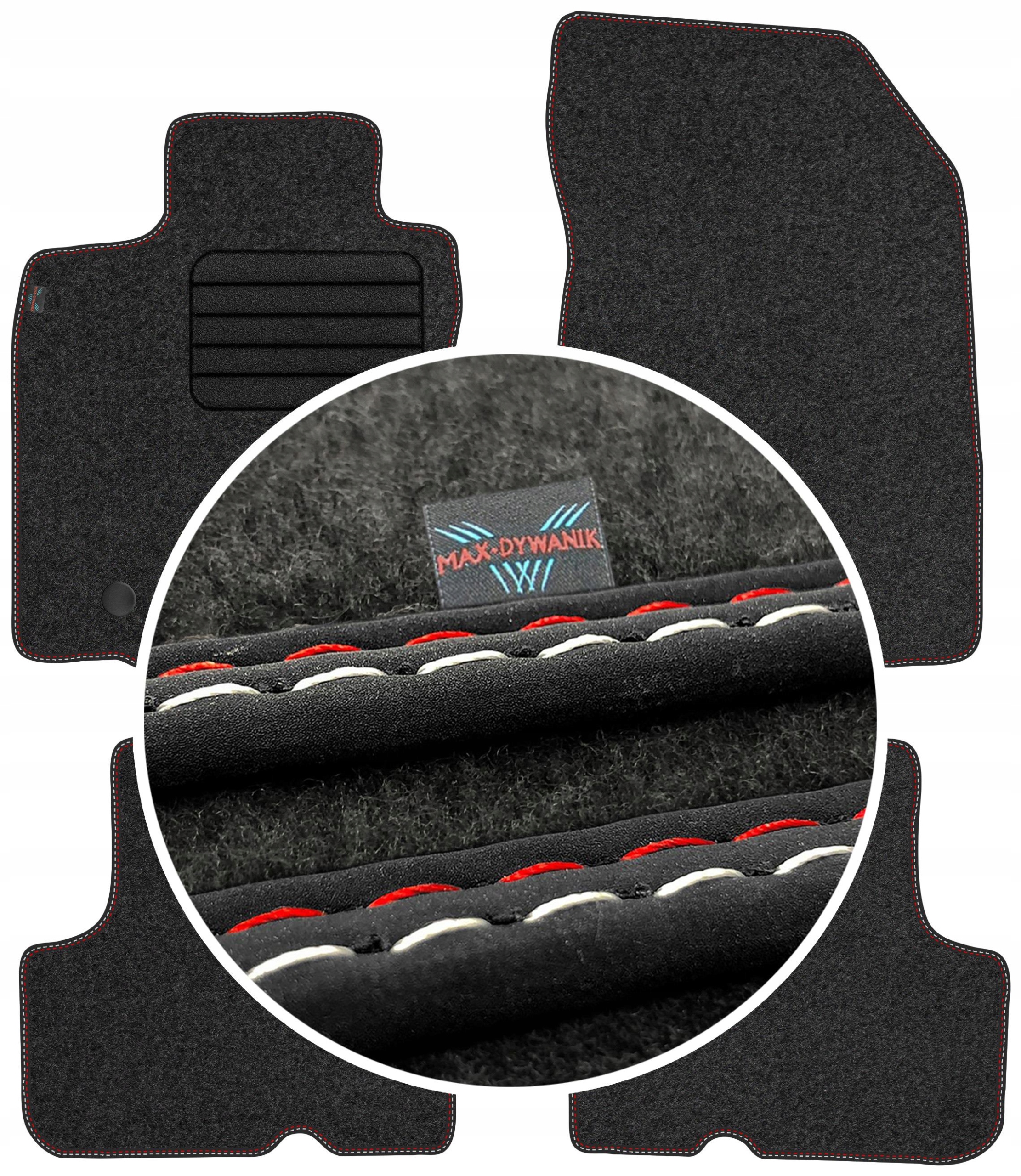 Dacia Duster I 2010-2013 Velurové autokoberce Koberce do auta