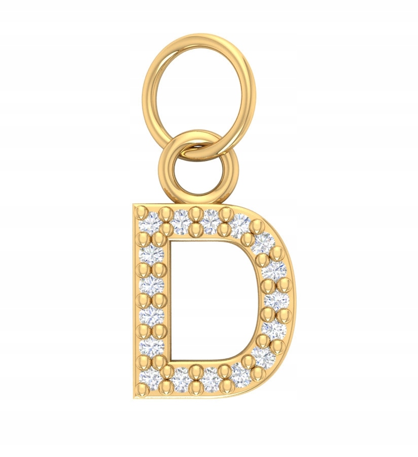 Zlatý Zdobený Přívěsek S Písmenem PR.585 Abeceda