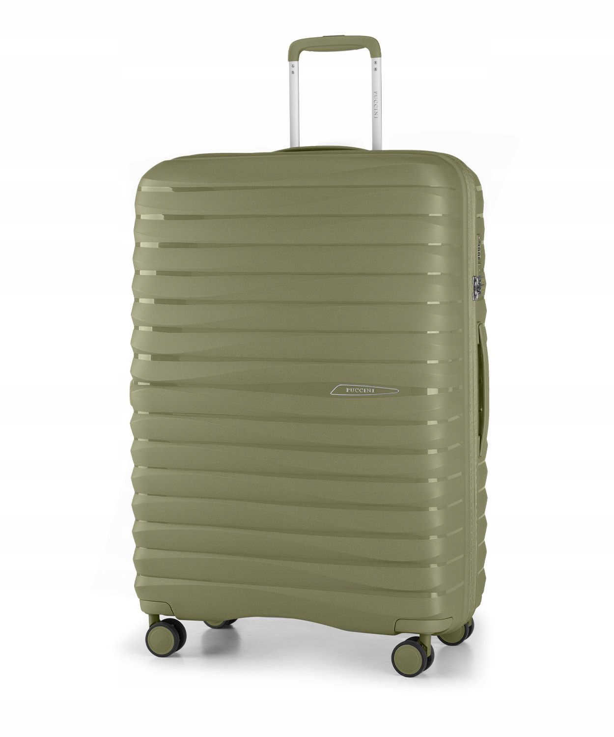 Walizka Duża Podróżna Na Kółkach Twarda XXL Puccini Oliwkowa PP025A-5A