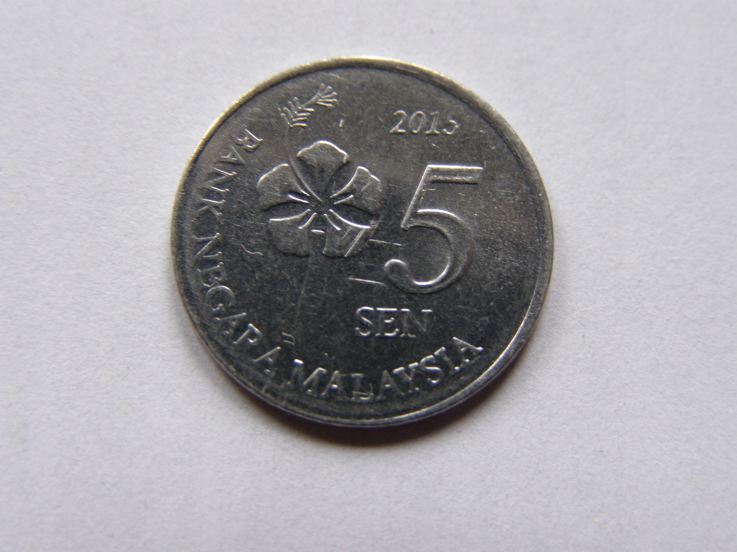 MALEZJA MALAYSIA 5 SEN 2015 ROK !!!!!!!!!!!!! 0928