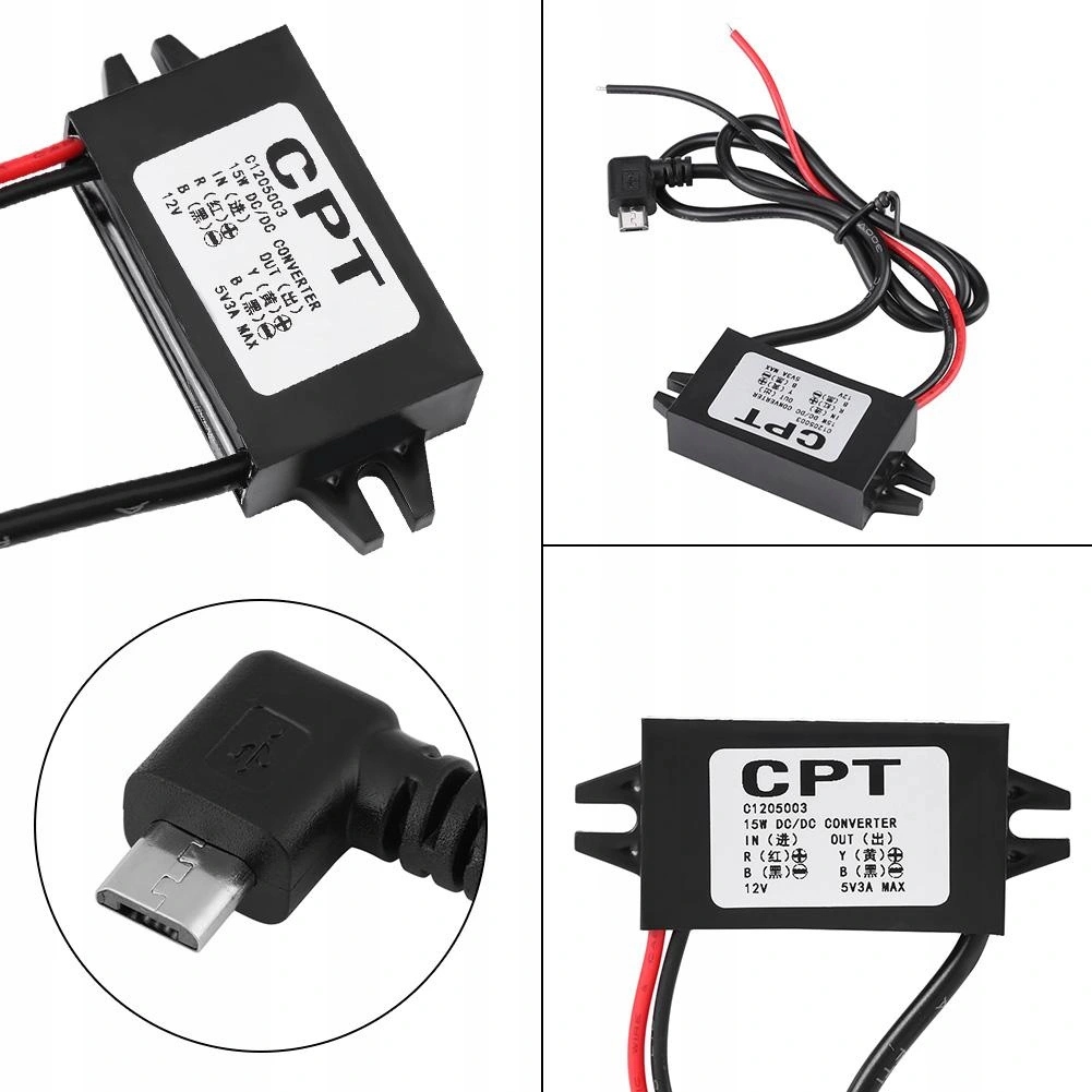 PRZETWORNICA DC - NAPIĘCIA KONWERTER 12V-5V USB DC-DC EAN (GTIN) 738671935016