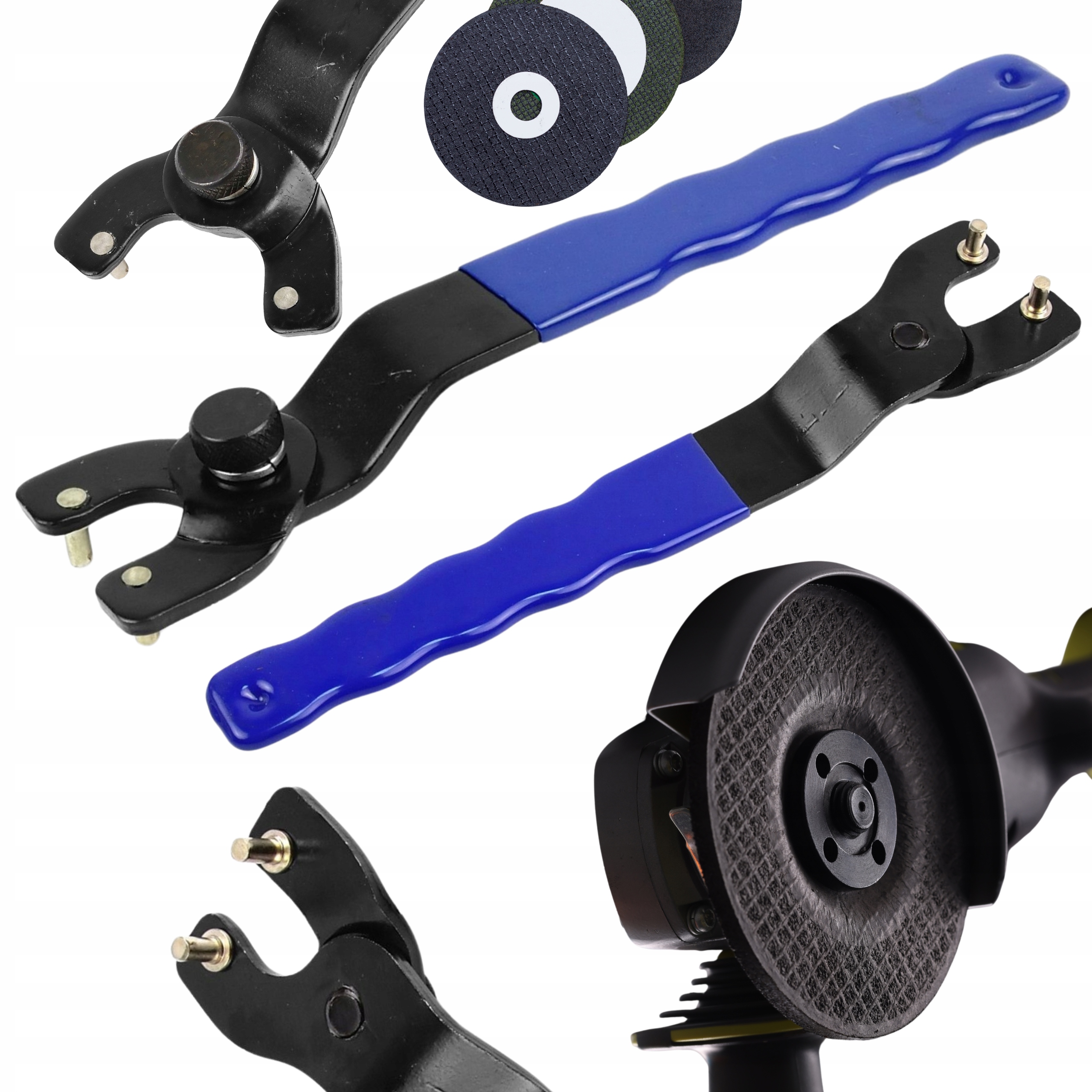 Klucz Regulowany do Szlifierki Kątowej 115-230mm do Nakrętek Mocujących