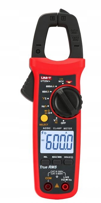 

Uni-t UT204+ miernik cęgowy 600A Ac/dc TrueRMS