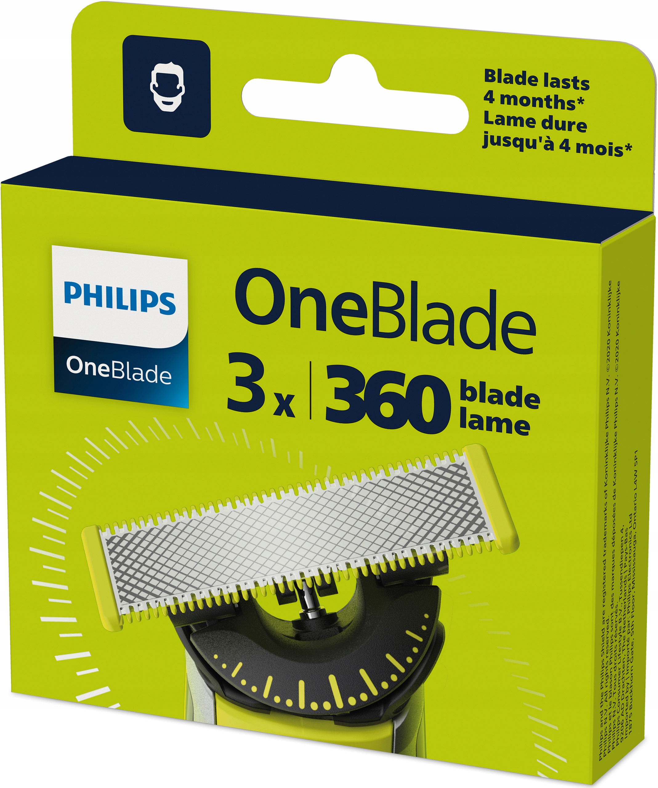 Сменные лезвия Philips QP430 / 50 3 шт. для бритв OneBlade