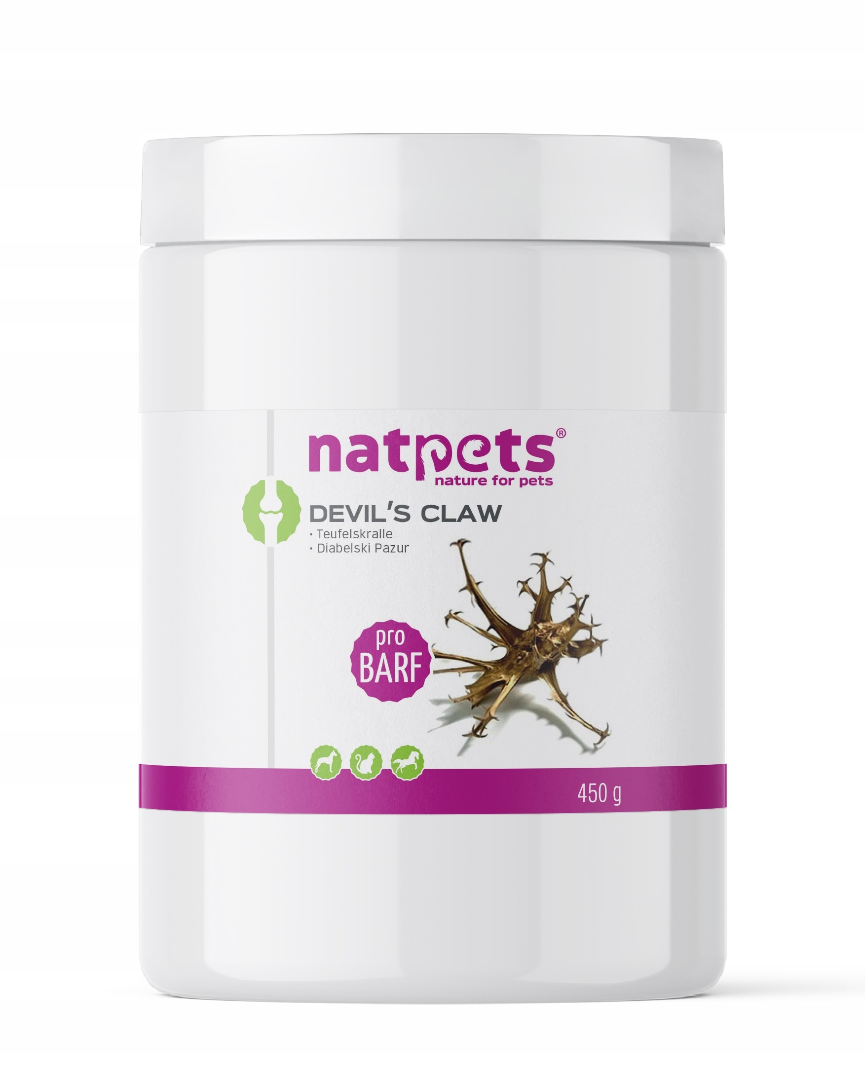 Levně Čertův mletý dráp 450 g pro zvířata (pes, kočka, kůň) NatPets