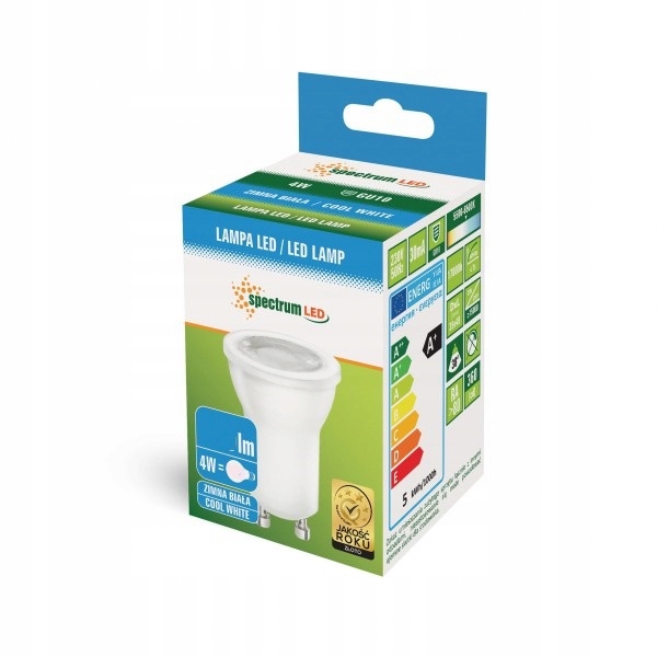 

Żarówka Led MR11 230V 4W 35W GU10 35mm Zimna