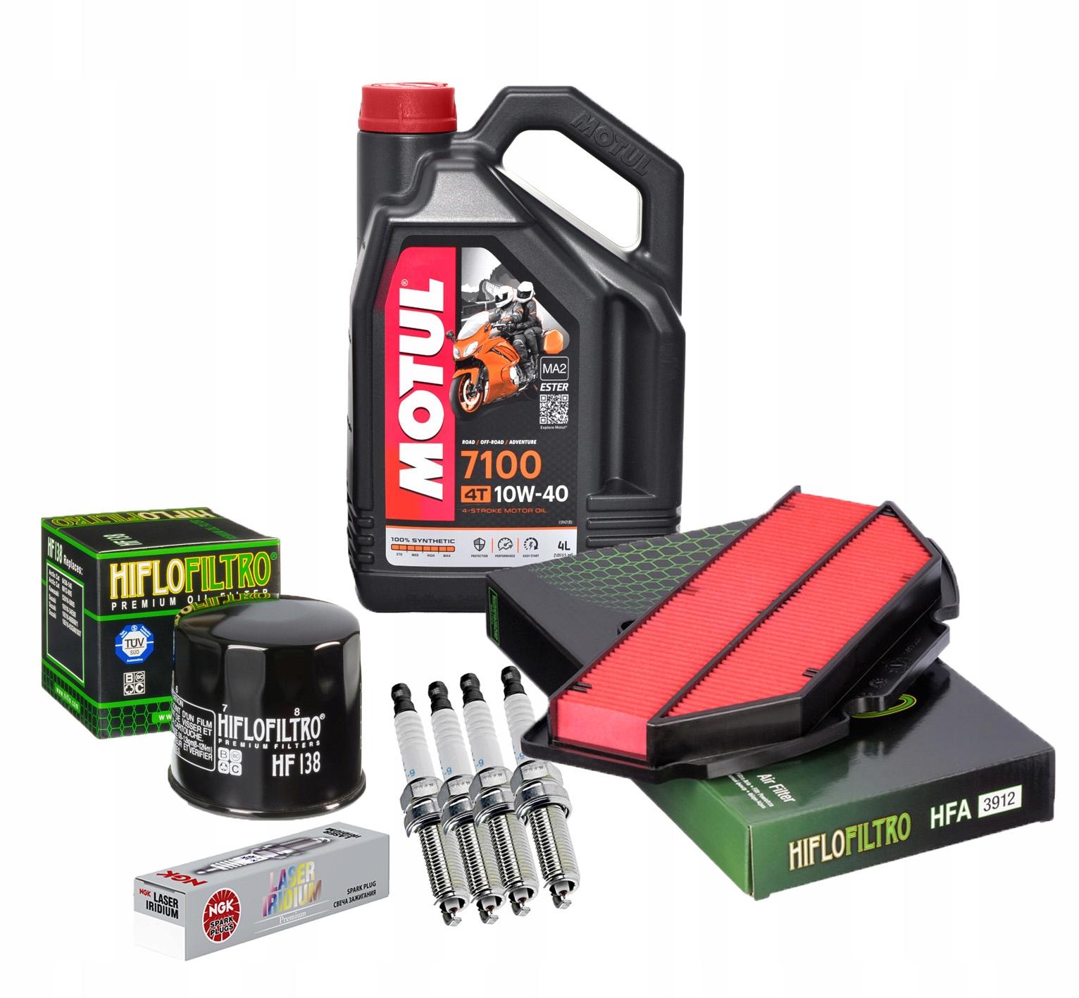 Motoröl 10W40 4T 4 Liter Motul synthetisch 7100 Alternative: 7140367