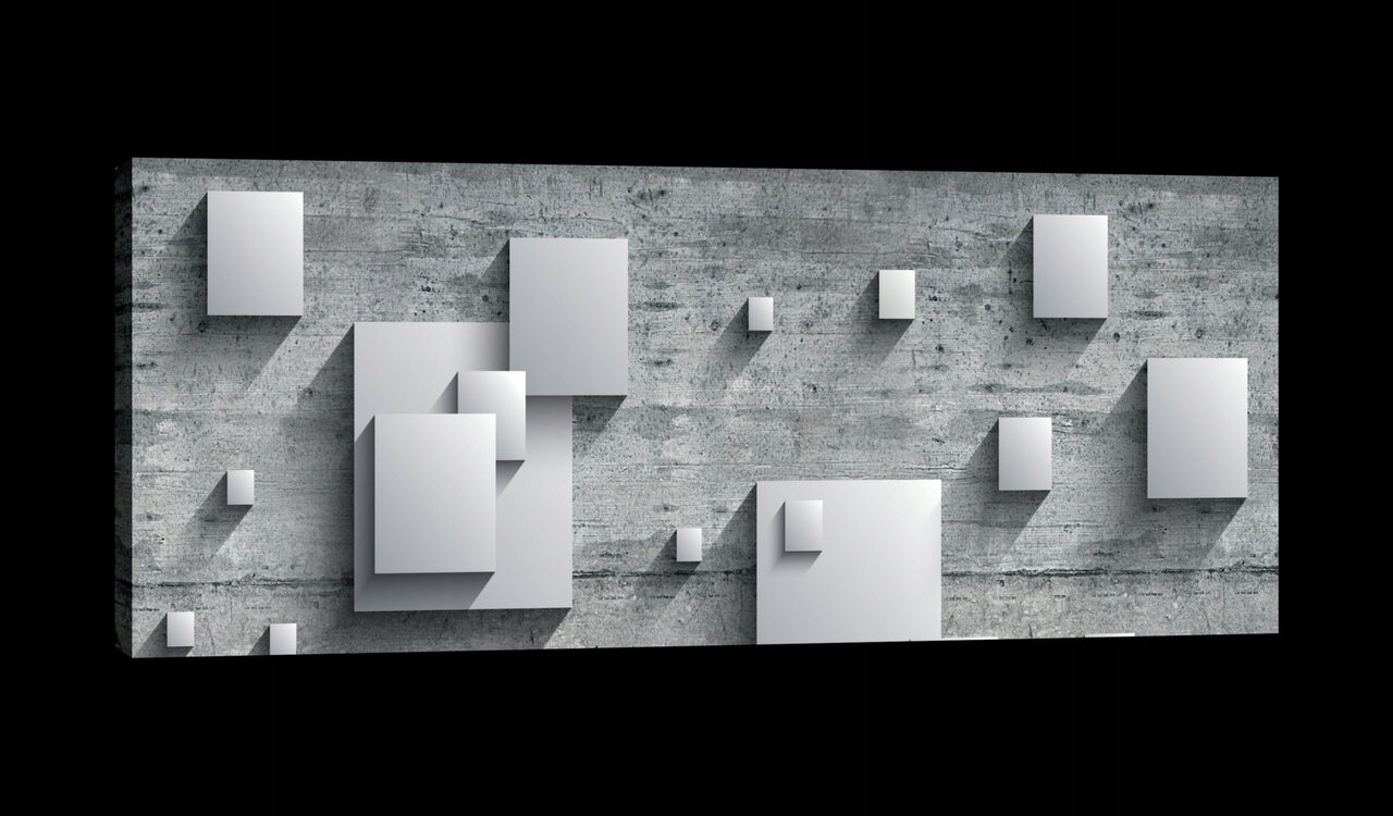 Obraz 145x45 Abstrakce geometrie čtverce 3D moderní minimalismus