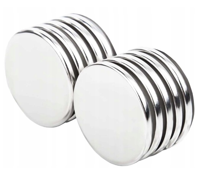 

Magnes neodymowy okrągły 10x1,5 10szt mocne magnez