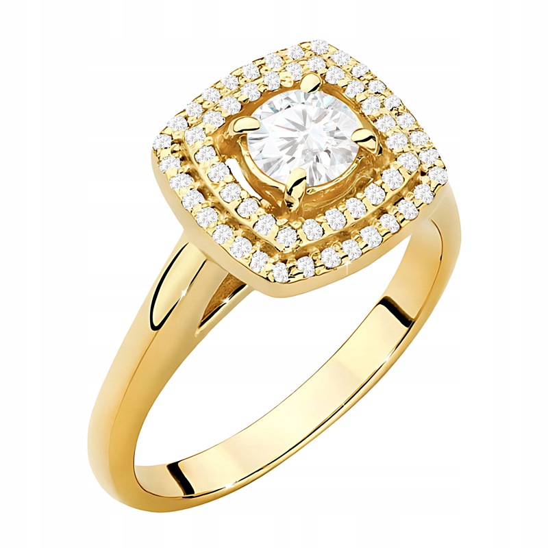 Zlatý Prstýnek ryzosti 585 s Brilianty 0,68 ct 14k