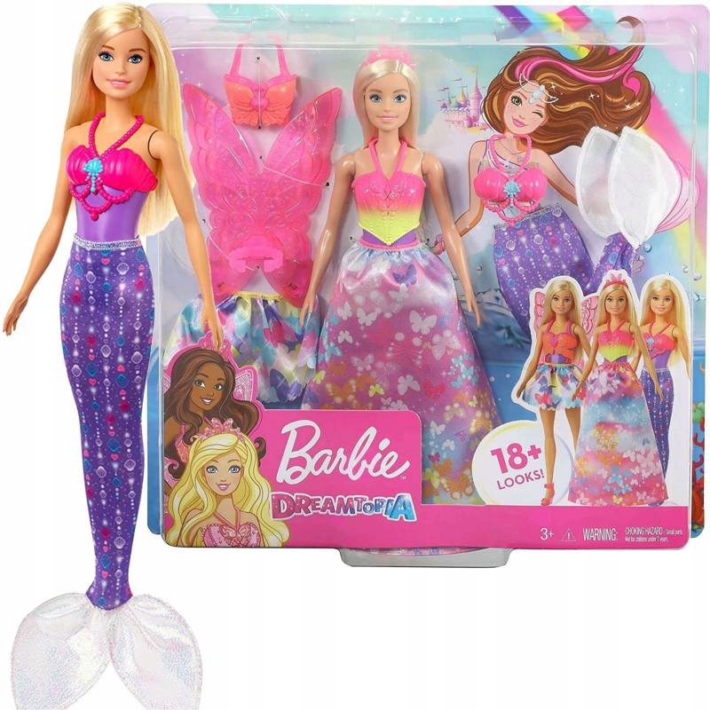 

Lalka Barbie Dreamtopia Syrenka Zestaw Strojów