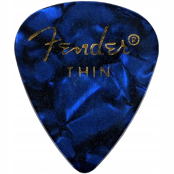 Fender kostka Premium Celluloid 351 Blue Moto Thin